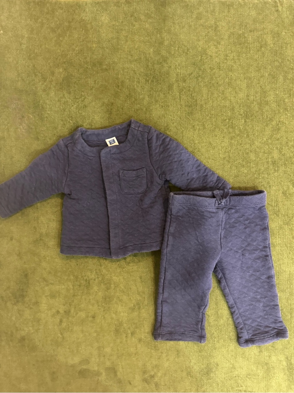 Janie and Jack Navy Baby Outfit